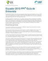 Guía de entrevista IPP de Ecuador