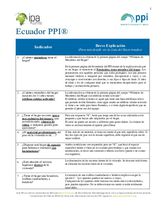 Ecuador PPI Brief Explanation (Spanish)