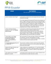 Ejemplo de hojas de revisión de IPP: Ecuador (Spanish)